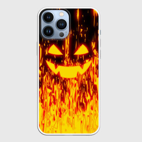 Чехол для iPhone 13 Pro Max с принтом FIRE PUMPKIN в Тюмени,  |  | Тематика изображения на принте: fire | halloween | искры | огонь | праздник | тыква | хэллоуин