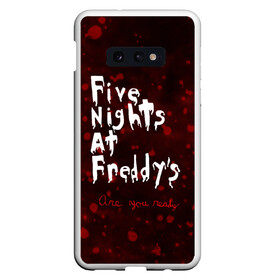 Чехол для Samsung S10E с принтом Five Nights at Freddy’s в Тюмени, Силикон | Область печати: задняя сторона чехла, без боковых панелей | bear | five | five nights at freddys | fnaf | freddy | game | games | halloween | horror | nights | жуть | зубы | игра | игры | медведь | медвежонок | мишка | ночей | пять | ужастик | ужасы | фнаф | фредди | хэллоуин