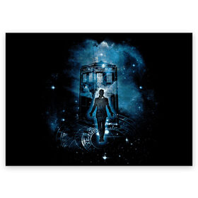 Поздравительная открытка с принтом Doctor Who в Тюмени, 100% бумага | плотность бумаги 280 г/м2, матовая, на обратной стороне линовка и место для марки
 | doctor | series | space | tardis | time | travel | who | времени | время | доктор | космос | кто | пространство | путешествия | сериал | сериалы | тардис
