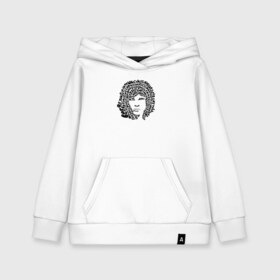 Детская толстовка хлопок с принтом Jim Morrison в Тюмени, 100% хлопок | Круглый горловой вырез, эластичные манжеты, пояс, капюшен | Тематика изображения на принте: jim morrison | the cristal ship | the doors | джим моррисон | доорз