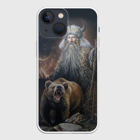 Чехол для iPhone 13 mini с принтом Велес в Тюмени,  |  | ethnic | folk | runes | slav | велес | медведь | руны | русь | славяне | фолк | фольклор | этника | этно | язычество
