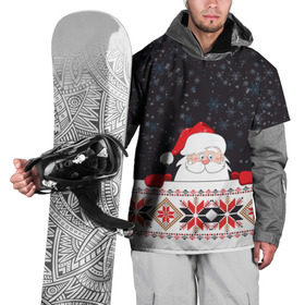 Накидка на куртку 3D с принтом Дедушка Мороз в Тюмени, 100% полиэстер |  | geometry | winter | геометрия | дед мороз | ёлки | зима | луна | новогоднее | новый год | новый год 2020 | олени | подарок | праздник | санки | санта клаус | снежинки | снежок | узоры | шапка санты клауса