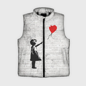 Женский жилет утепленный 3D с принтом Бэнкси: Девочка с Шаром в Тюмени,  |  | art | balloon | banksy | culture | girl | graffity | heart | hearts | red | арт | бэнкси | граффити | девочка | девочка с шаром | красный | красным | культура | сердечки | сердечко | сердце | стрит | шар | шарик | шариком