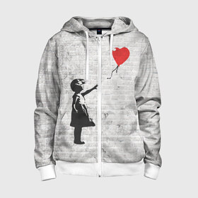 Детская толстовка 3D на молнии с принтом Бэнкси: Девочка с Шаром в Тюмени, 100% полиэстер |  манжеты и пояс оформлены широкой мягкой резинкой, двухслойный капюшон со шнурком для регулировки, спереди карманы и застежка-молния
 | Тематика изображения на принте: art | balloon | banksy | culture | girl | graffity | heart | hearts | red | арт | бэнкси | граффити | девочка | девочка с шаром | красный | красным | культура | сердечки | сердечко | сердце | стрит | шар | шарик | шариком