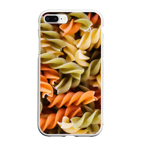 Чехол для iPhone 7Plus/8 Plus матовый с принтом Макароны Спиральки в Тюмени, Силикон | Область печати: задняя сторона чехла, без боковых панелей | food | italy | pasta | spagetti | еда | едой | изображение | италия | картинка | макарон | макароны | макарошки | мука | мучное | паста | прикол | прикольные | спагетти | спиральки | фото | юмор