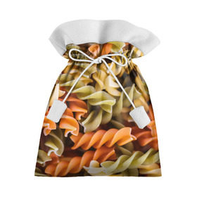 Подарочный 3D мешок с принтом Макароны Спиральки в Тюмени, 100% полиэстер | Размер: 29*39 см | food | italy | pasta | spagetti | еда | едой | изображение | италия | картинка | макарон | макароны | макарошки | мука | мучное | паста | прикол | прикольные | спагетти | спиральки | фото | юмор