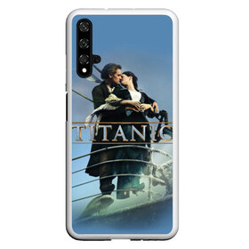 Чехол для Honor 20 с принтом Титаник постер в Тюмени, Силикон | Область печати: задняя сторона чехла, без боковых панелей | Тематика изображения на принте: 