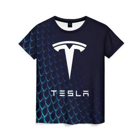Женская футболка 3D с принтом Tesla Motors в Тюмени, 100% полиэфир ( синтетическое хлопкоподобное полотно) | прямой крой, круглый вырез горловины, длина до линии бедер | auto | car | cars | coil | electro | elon | future | logo | moto | motors | musk | pixel | tesla | авто | автомобили | автомобиль | будущее | илон | лого | логотип | маск | мото | моторс | символ | тесла | электричество | электро