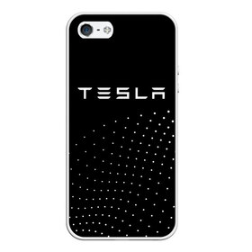 Чехол для iPhone 5/5S матовый с принтом TESLA в Тюмени, Силикон | Область печати: задняя сторона чехла, без боковых панелей | auto | car | cars | coil | electro | elon | future | logo | moto | motors | musk | pixel | tesla | авто | автомобили | автомобиль | будущее | илон | лого | логотип | маск | мото | моторс | символ | тесла | электричество | электро