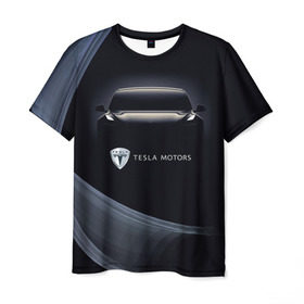 Мужская футболка 3D с принтом Tesla Model 3 в Тюмени, 100% полиэфир | прямой крой, круглый вырез горловины, длина до линии бедер | auto | car | cars | coil | electro | elon | future | logo | moto | motors | musk | pixel | tesla | авто | автомобили | автомобиль | будущее | илон | лого | логотип | маск | мото | моторс | символ | тесла | электричество | электро