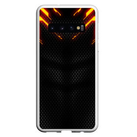 Чехол для Samsung Galaxy S10 с принтом CYBERPUNK 2077 (НА СПИНЕ) в Тюмени, Силикон | Область печати: задняя сторона чехла, без боковых панелей | Тематика изображения на принте: 2019 | cd project red | cyberpunk 2077 | future | hack | night city | samurai | sci fi | андроиды | безумие | будущее | киберпанк 2077 | логотип | роботы | самураи | фантастика | цифры