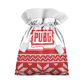 Подарочный 3D мешок с принтом Новогодний PUBG в Тюмени, 100% полиэстер | Размер: 29*39 см | 