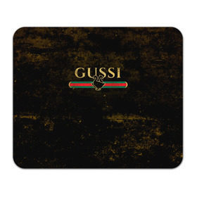 Коврик прямоугольный с принтом GUSSI GOLD в Тюмени, натуральный каучук | размер 230 х 185 мм; запечатка лицевой стороны | fasion | gold | gucci | gussi | trend | гусси | гуччи | золото | золотой | мода | одежда | тренд | тренды