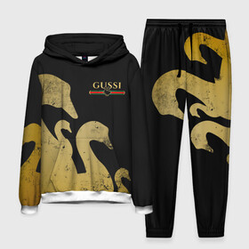 Мужской костюм 3D (с толстовкой) с принтом GUSSI GOLD в Тюмени,  |  | Тематика изображения на принте: fasion | gold | gucci | gussi | trend | гусси | гуччи | золото | золотой | мода | одежда | тренд | тренды