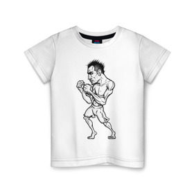 Детская футболка хлопок с принтом Tony Ferguson art в Тюмени, 100% хлопок | круглый вырез горловины, полуприлегающий силуэт, длина до линии бедер | ferguson | mma | tony | ufc | арманн | бокс | борьба | джиу джитсу | кукуй | тони | фергюсон | эль | энтони