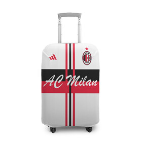 Чехол для чемодана 3D с принтом AC Milan  в Тюмени, 86% полиэфир, 14% спандекс | двустороннее нанесение принта, прорези для ручек и колес | ac milan | i rossoneri | il diavolo | дьяволы | италия | итальянский | клуб | красно чёрные | лидер | лучший | милан | профессиональный | рекордсмен | самый | спортивный | суперкубок | успешный | форма