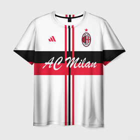 Мужская футболка 3D с принтом AC Milan  в Тюмени, 100% полиэфир | прямой крой, круглый вырез горловины, длина до линии бедер | ac milan | i rossoneri | il diavolo | дьяволы | италия | итальянский | клуб | красно чёрные | лидер | лучший | милан | профессиональный | рекордсмен | самый | спортивный | суперкубок | успешный | форма
