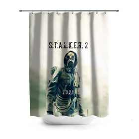 Штора 3D для ванной с принтом STALKER 2 в Тюмени, 100% полиэстер | плотность материала — 100 г/м2. Стандартный размер — 146 см х 180 см. По верхнему краю — пластиковые люверсы для креплений. В комплекте 10 пластиковых колец | 2021 | 2033 | fallout | game | games | metro | monsters | nuclear | radiation | stalker | two | zone | аномалии | аномалия | два | зона | игра | игры | метро | монстры | радиация | россия | сталкер | украина | фоллаут | чернобыль