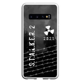 Чехол для Samsung Galaxy S10 с принтом Stalker 2 в Тюмени, Силикон | Область печати: задняя сторона чехла, без боковых панелей | Тематика изображения на принте: 2021 | 2033 | fallout | game | games | metro | monsters | nuclear | radiation | stalker | two | zone | аномалии | аномалия | два | зона | игра | игры | метро | монстры | радиация | россия | сталкер | украина | фоллаут | чернобыль