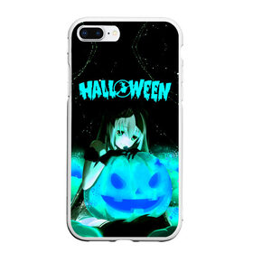 Чехол для iPhone 7Plus/8 Plus матовый с принтом Halloween в Тюмени, Силикон | Область печати: задняя сторона чехла, без боковых панелей | аниме | ведьма | девушка | зомби | ирландия | кладбище | колдун | кости | кошки | летучие | луна | мертвец | мёртвые | монстры | мыши | ночь | оборотни | пауки | паутина | подарок | праздник | свет | свечи