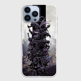 Чехол для iPhone 13 Pro Max с принтом Dark Souls Boss Collaboration в Тюмени,  |  | Тематика изображения на принте: boss | dark souls | demons | skull | демоны | кости | темные души | черепа