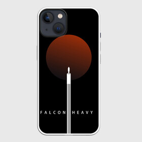 Чехол для iPhone 13 с принтом Falcon Heavy в Тюмени,  |  | falcon heavy | ilon mask | spacex | tesla | tesla roadster | илон маск | спейс икс | спейс экс | тесла | тесла родстер