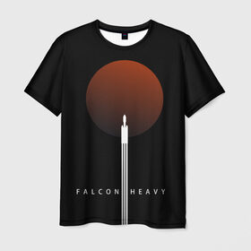 Мужская футболка 3D с принтом Falcon Heavy в Тюмени, 100% полиэфир | прямой крой, круглый вырез горловины, длина до линии бедер | Тематика изображения на принте: falcon heavy | ilon mask | spacex | tesla | tesla roadster | илон маск | спейс икс | спейс экс | тесла | тесла родстер