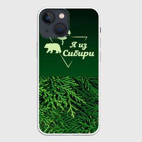 Чехол для iPhone 13 mini с принтом Сибирь в Тюмени,  |  | adventure | forest | hiking | nature | russia | siberia | taiga | traveling | trekking | лес | отдых | охота | природа | путешествия | россия | русь | сибирь | славяне | тайга | туризм