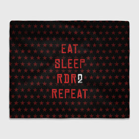 Плед 3D с принтом Eat Sleep RDR2 Repeat в Тюмени, 100% полиэстер | закругленные углы, все края обработаны. Ткань не мнется и не растягивается | dead | die | eat | flag | game | games | gta | rdr | rdr2 | red | redemption | repeat | rockstar | sleep | sun | western | вестерн | выкуп | гта | дикий | запад | игра | игры | красный | мертвый | рдр | рдр2 | рокстар | солнце