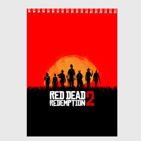 Скетчбук с принтом Red Dead Redemption в Тюмени, 100% бумага
 | 48 листов, плотность листов — 100 г/м2, плотность картонной обложки — 250 г/м2. Листы скреплены сверху удобной пружинной спиралью | game | red dead | red dead redemption 2 | redemption 2 | rockstar games | бандиты | дикий запад | игры | ковбои | оружие