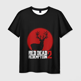 Мужская футболка 3D с принтом red dead redemption 2 в Тюмени, 100% полиэфир | прямой крой, круглый вырез горловины, длина до линии бедер | game | red dead | red dead redemption 2 | redemption 2 | rockstar games | бандиты | дикий запад | игры | ковбои | оружие