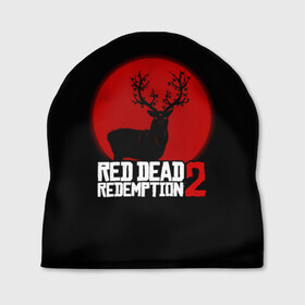 Шапка 3D с принтом red dead redemption 2 в Тюмени, 100% полиэстер | универсальный размер, печать по всей поверхности изделия | game | red dead | red dead redemption 2 | redemption 2 | rockstar games | бандиты | дикий запад | игры | ковбои | оружие