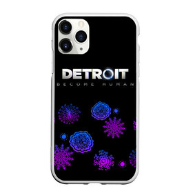 Чехол для iPhone 11 Pro матовый с принтом Новогодний Detroit Become human в Тюмени, Силикон |  | 