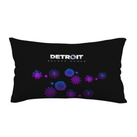 Подушка 3D антистресс с принтом Новогодний Detroit: Become human в Тюмени, наволочка — 100% полиэстер, наполнитель — вспененный полистирол | состоит из подушки и наволочки на молнии | 