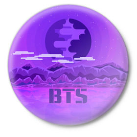Значок с принтом BTS BAND в Тюмени,  металл | круглая форма, металлическая застежка в виде булавки | Тематика изображения на принте: bangtan boys | music | богдан бойс | бтс | корея | музыка | парни | поп музыка
