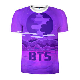 Мужская футболка 3D спортивная с принтом BTS BAND в Тюмени, 100% полиэстер с улучшенными характеристиками | приталенный силуэт, круглая горловина, широкие плечи, сужается к линии бедра | bangtan boys | music | богдан бойс | бтс | корея | музыка | парни | поп музыка