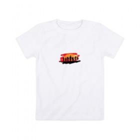 Детская футболка хлопок с принтом Red Dead Redemption 2 T-Shirt в Тюмени, 100% хлопок | круглый вырез горловины, полуприлегающий силуэт, длина до линии бедер | 