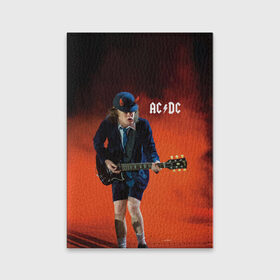 Обложка для паспорта матовая кожа с принтом AC/DC в Тюмени, натуральная матовая кожа | размер 19,3 х 13,7 см; прозрачные пластиковые крепления | ac d.c. | ac dc | acdc | angus | back | bad | black | chrome | guitar | hard | hell | highway | mucis | red | rock | smoke | young | ангус | гитара | группа | диси | дым | красный | музыка | рок | тяжелый | эйси | эйсидиси | янг