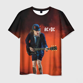 Мужская футболка 3D с принтом AC/DC в Тюмени, 100% полиэфир | прямой крой, круглый вырез горловины, длина до линии бедер | Тематика изображения на принте: ac d.c. | ac dc | acdc | angus | back | bad | black | chrome | guitar | hard | hell | highway | mucis | red | rock | smoke | young | ангус | гитара | группа | диси | дым | красный | музыка | рок | тяжелый | эйси | эйсидиси | янг