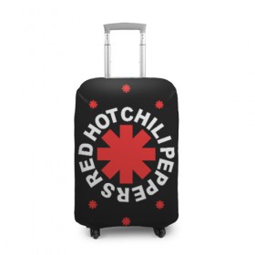 Чехол для чемодана 3D с принтом Red Hot Chili Peppers в Тюмени, 86% полиэфир, 14% спандекс | двустороннее нанесение принта, прорези для ручек и колес | chili | cross | hot | logo | music | peppers | red | red hot chili peppers | rhcp | rock | star | symbol | звезда | звездочка | красная | красный | крест | логотип | музыка | перцы | рок | символ | цветок | цветочек | чили
