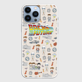 Чехол для iPhone 13 Pro Max с принтом Back to the future_5 в Тюмени,  |  | back to the future | doc | emmet brown | marty mcfly | док | культовое кино | марти макфлай | путешествия во времени | роберт земекис | эйнштейн | эммет браун