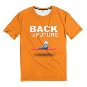 Мужская футболка 3D с принтом Back to the future_11 в Тюмени, 100% полиэфир | прямой крой, круглый вырез горловины, длина до линии бедер | 