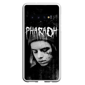 Чехол для Samsung Galaxy S10 с принтом PHARAOH в Тюмени, Силикон | Область печати: задняя сторона чехла, без боковых панелей | dark | dead | dolor | dynasty | hip | hop | pharaoh | phlora | phloyd | phosphor | rap | raper | redrum | russian | skr | tattoo | yungrussia | глеб | голубин | мрачный | репер | русский | рэп | скр | уаджет | фара | фараон | хип | хоп