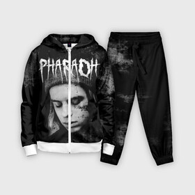 Детский костюм 3D с принтом PHARAOH в Тюмени,  |  | dark | dead | dolor | dynasty | hip | hop | pharaoh | phlora | phloyd | phosphor | rap | raper | redrum | russian | skr | tattoo | yungrussia | глеб | голубин | мрачный | репер | русский | рэп | скр | уаджет | фара | фараон | хип | хоп