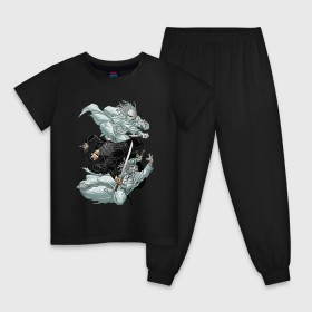 Детская пижама хлопок с принтом Матрица Нео в Тюмени, 100% хлопок |  брюки и футболка прямого кроя, без карманов, на брюках мягкая резинка на поясе и по низу штанин
 | 