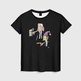 Женская футболка 3D с принтом Disenchantment. Pulp Fiction в Тюмени, 100% полиэфир ( синтетическое хлопкоподобное полотно) | прямой крой, круглый вырез горловины, длина до линии бедер | криминальное чтиво | разочарование | тарантино | эльф