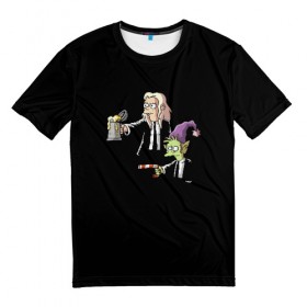 Мужская футболка 3D с принтом Disenchantment. Pulp Fiction в Тюмени, 100% полиэфир | прямой крой, круглый вырез горловины, длина до линии бедер | Тематика изображения на принте: криминальное чтиво | разочарование | тарантино | эльф