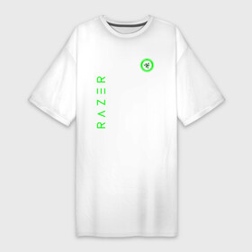 Платье-футболка хлопок с принтом RAZER в Тюмени,  |  | 101 | brand | company | gamer | green | logo | mamba | naga | player | razer | rzr | snake | бренд | железо | зеленый | змея | компания | лого | рейзер | софт