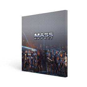 Холст квадратный с принтом Mass Effect в Тюмени, 100% ПВХ |  | amdromeda initiative | andromeda | game | gun | hemet | n7 | rifle | ryder | soldier | space | star | weapon