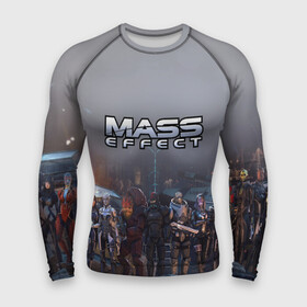 Мужской рашгард 3D с принтом Mass Effect в Тюмени,  |  | amdromeda initiative | andromeda | game | gun | hemet | n7 | rifle | ryder | soldier | space | star | weapon